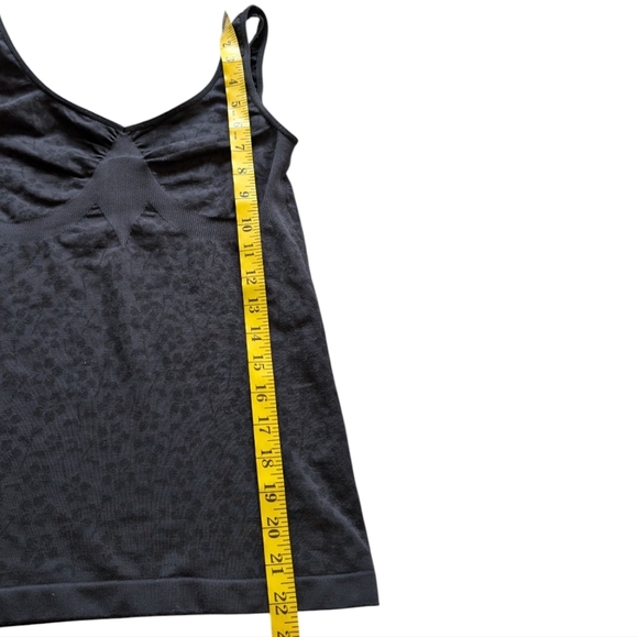 Shape Wear Camisole Fairy Grunge Goth Y2K Women S Black Floral Stretch Wireless - Picture 11 of 11